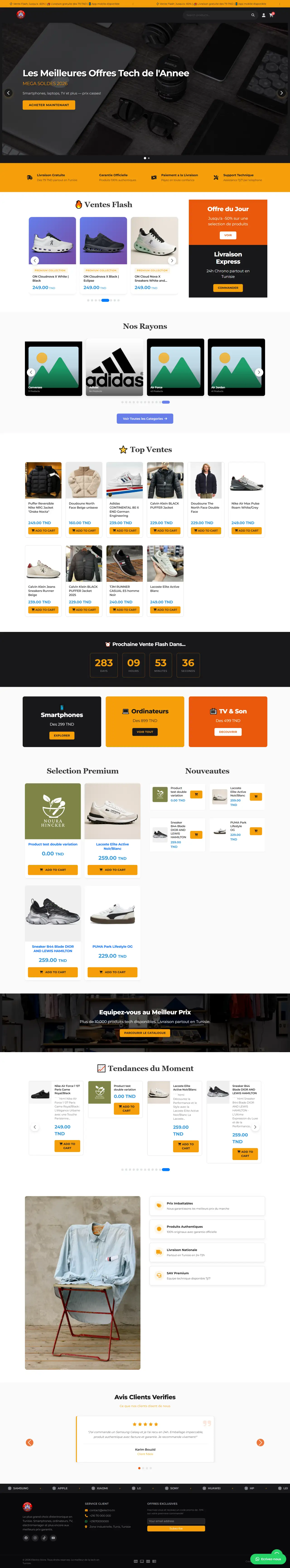 Electro - Th&egrave;me e-commerce Mallatech