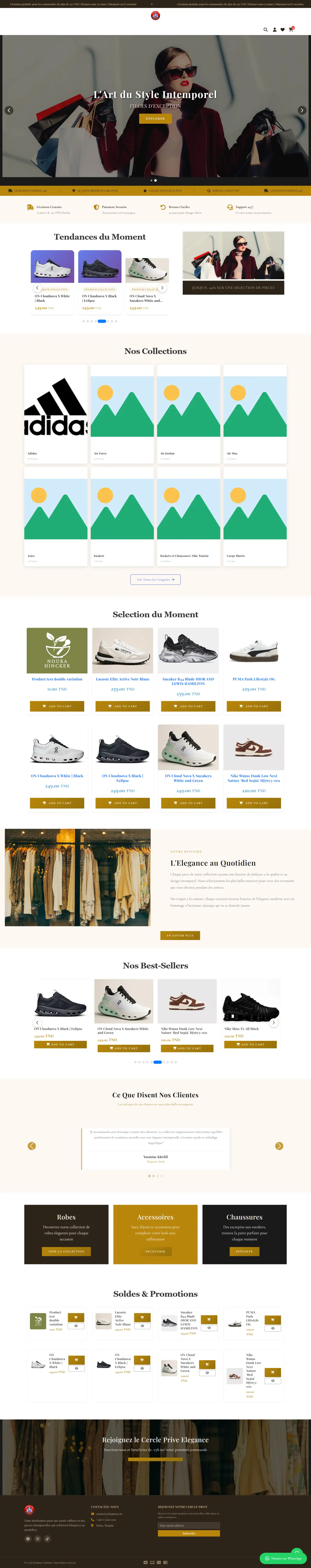Élégance Fashion - Th&egrave;me e-commerce Mallatech