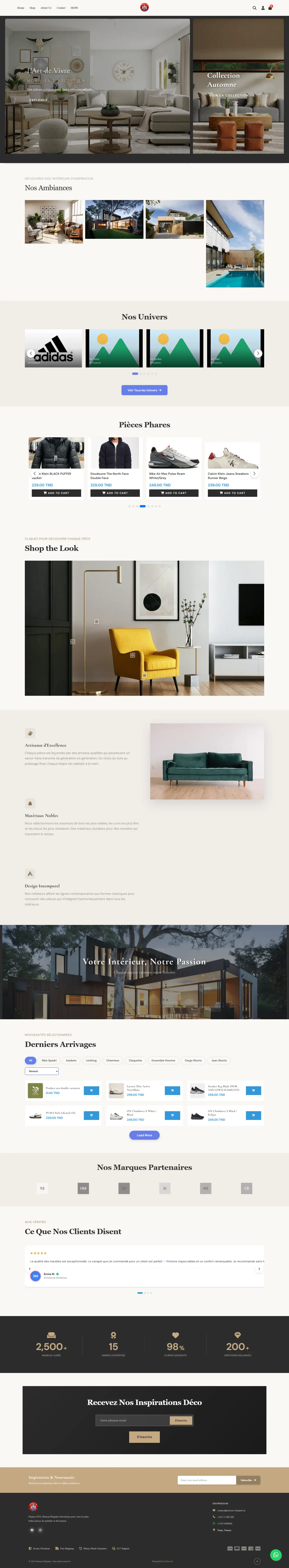 Maison Élégante - Th&egrave;me e-commerce Mallatech