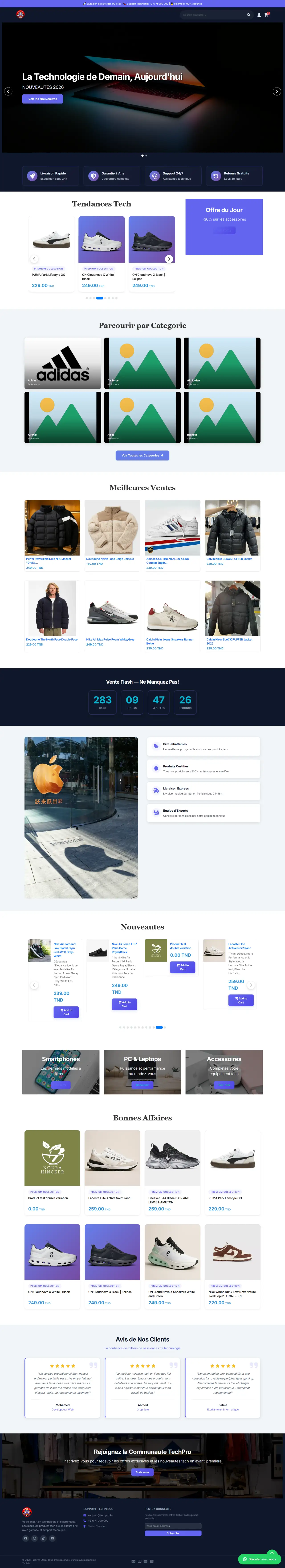 TechPro Store - Th&egrave;me e-commerce Mallatech